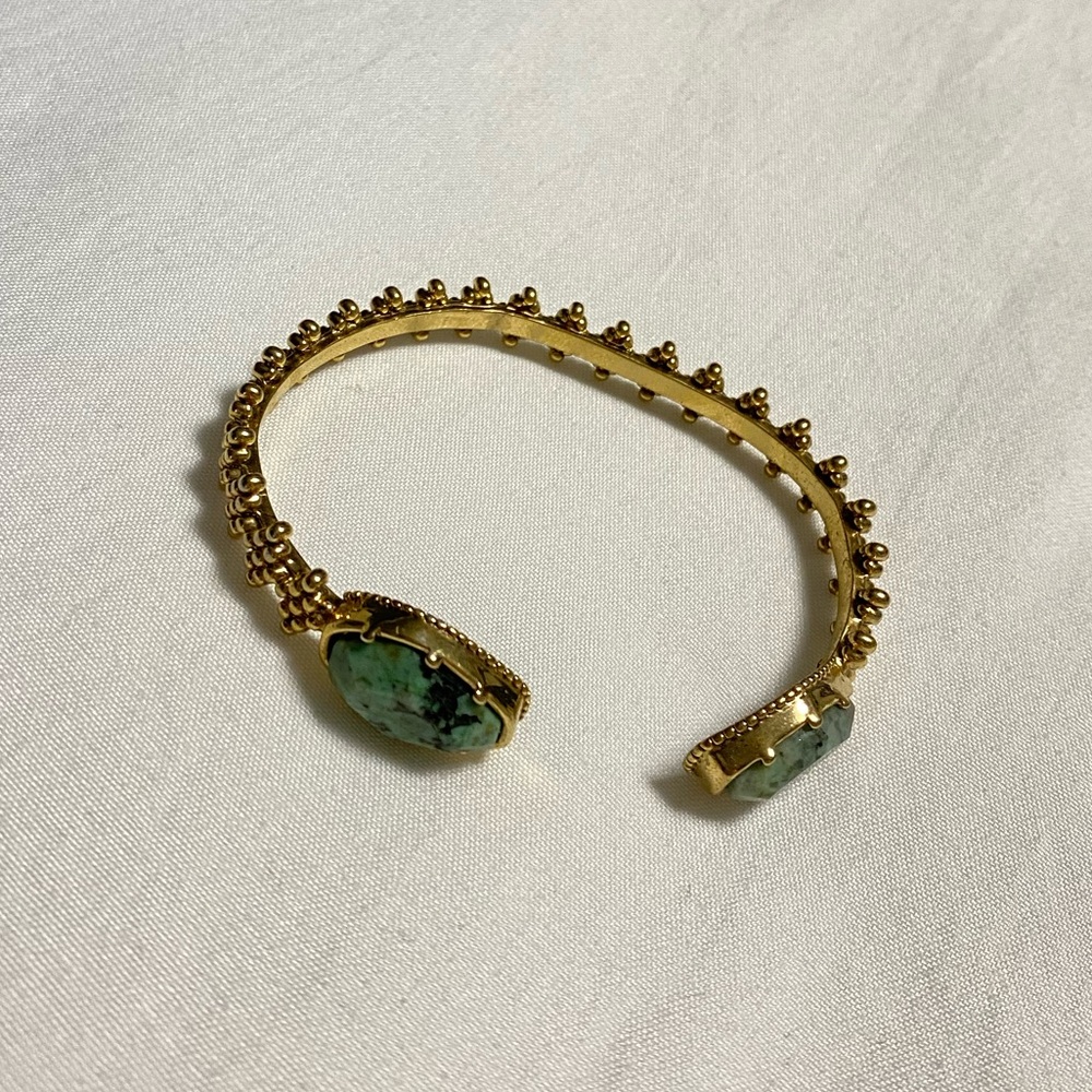 Gold Plated Bracelet with Turquoise Stones